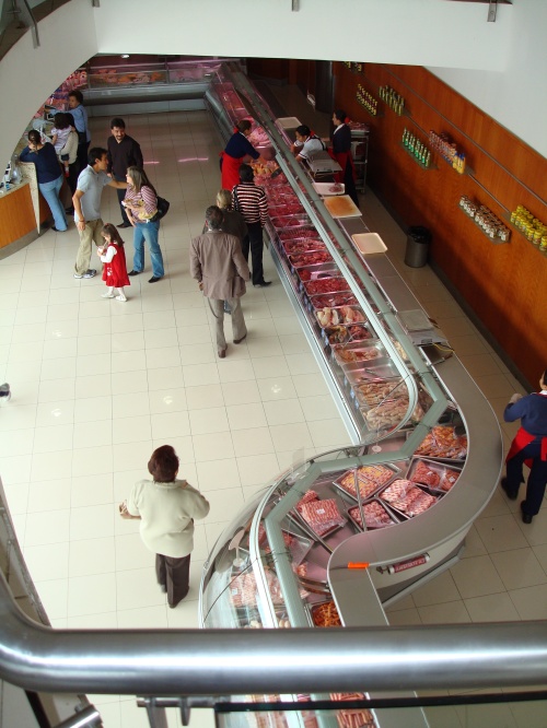 Meat markets are super clean and very well stocked