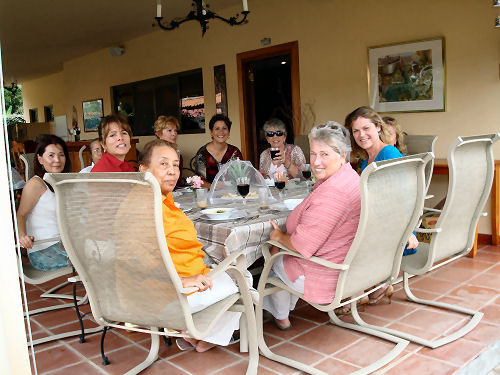 Here's the monthly Ladies Who Do Lunch club ...a group I started 3 years ago, and it's still going strong!